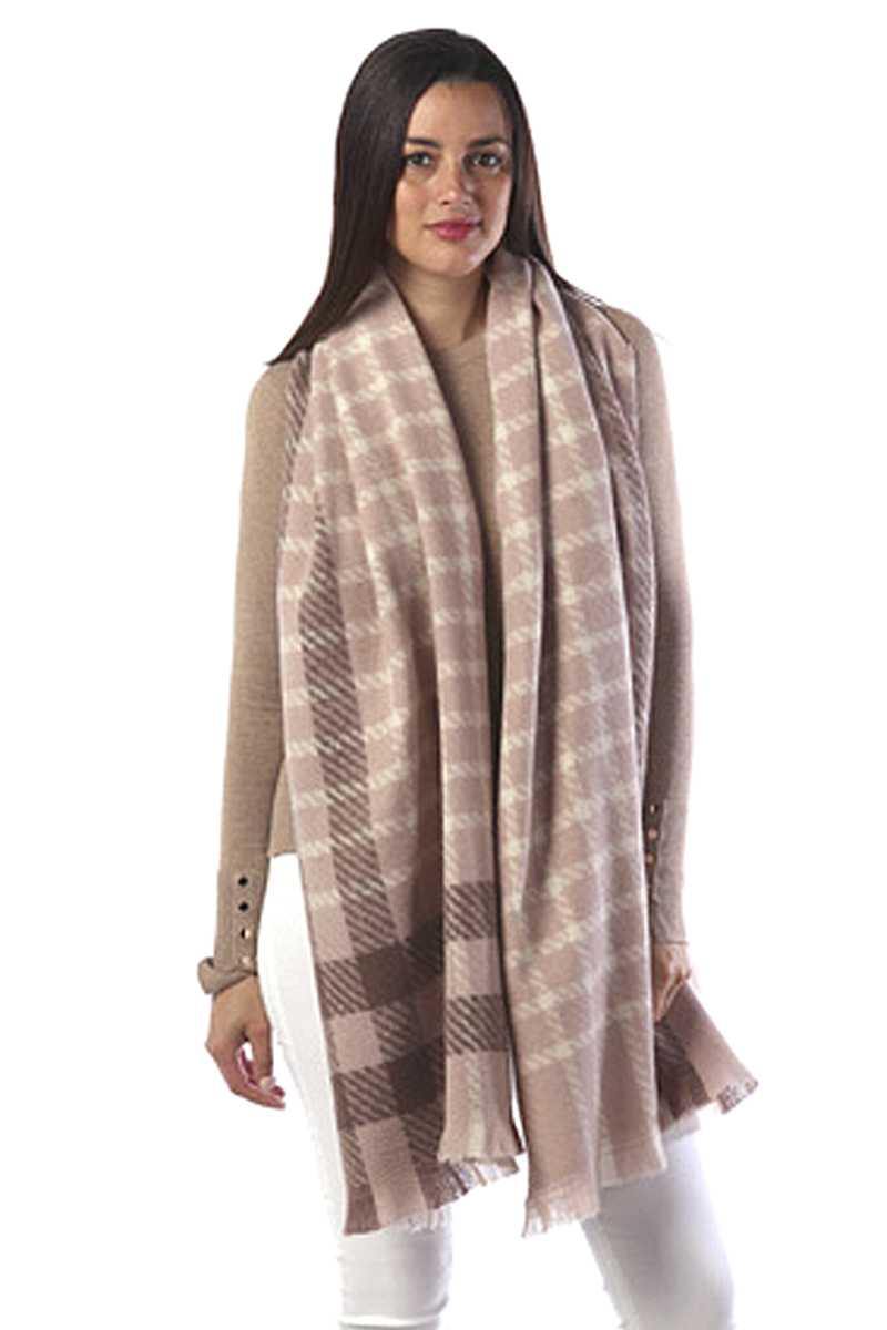 Modern Plaid Oblong Scarf - ElegantScarves.CA