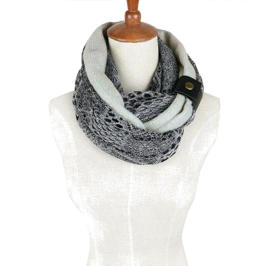 Cotton Crochet Infinity Knitted Scarfs - ElegantScarves.CA