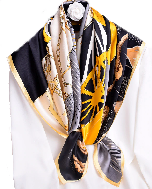 Premium Pure Square Silk Scarves - ElegantScarves.CA