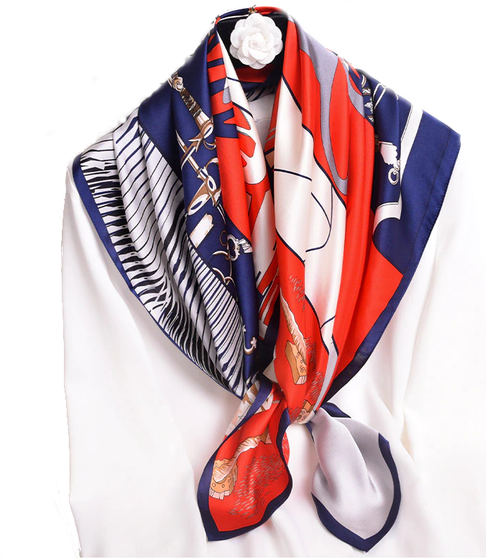 Premium Pure Square Silk Scarves - ElegantScarves.CA