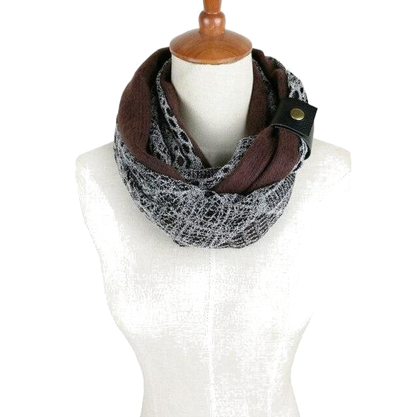 Cotton Crochet Infinity Knitted Scarfs - ElegantScarves.CA