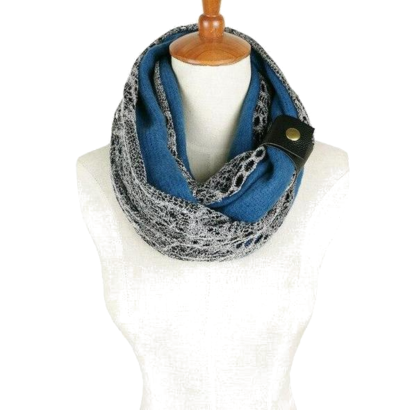 Cotton Crochet Infinity Knitted Scarfs - ElegantScarves.CA