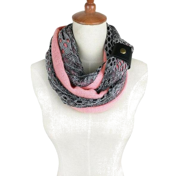 Cotton Crochet Infinity Knitted Scarfs - ElegantScarves.CA