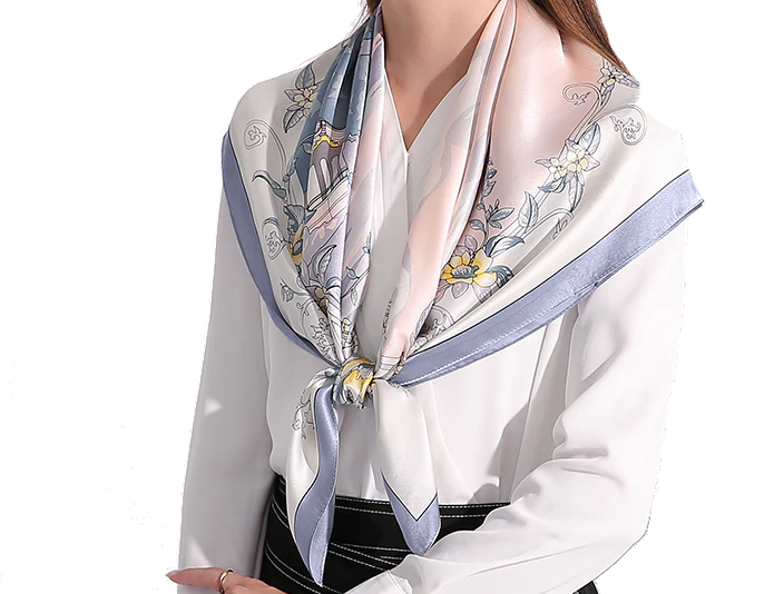 Premium Pure Square Silk Scarves - ElegantScarves.CA