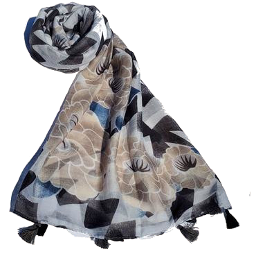 Printed Floral Festive Scarves - ElegantScarves.CA