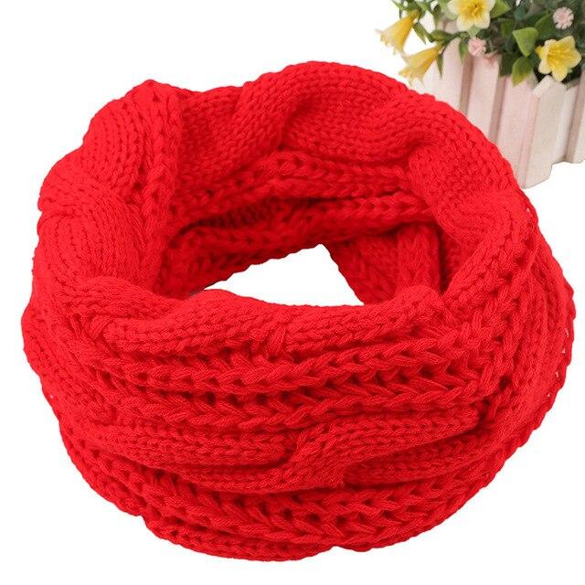 Women Scarf Women Knitted Snood Scarf Winter Infinity Scarves Neck Circle Cable Warm Soft Ring Scarf Female 2020 - ElegantScarves.CA