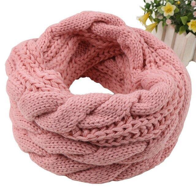 Women Scarf Women Knitted Snood Scarf Winter Infinity Scarves Neck Circle Cable Warm Soft Ring Scarf Female 2020 - ElegantScarves.CA