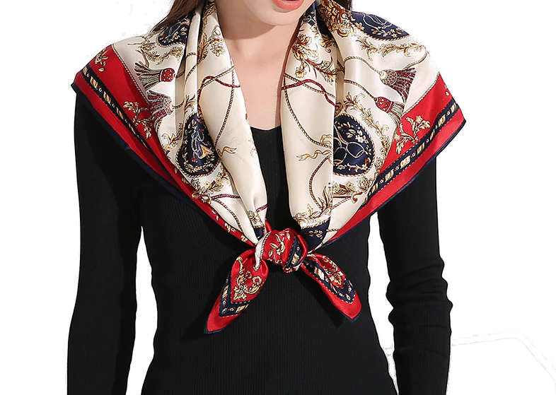 Premium Pure Square Silk Scarves - ElegantScarves.CA